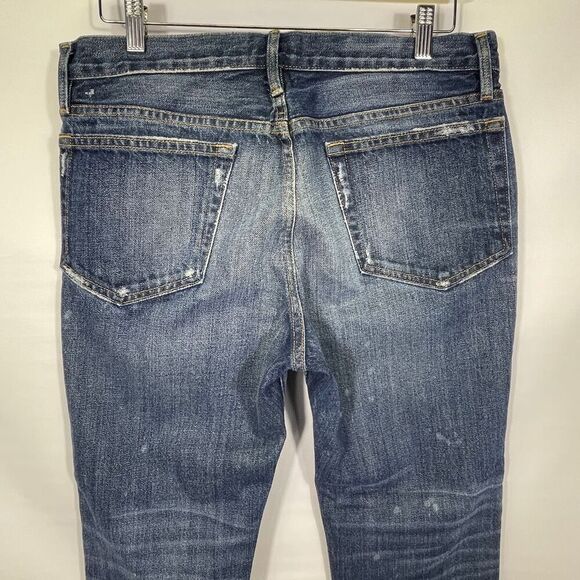 Frame Denim Medium Wash Distressed L'Homme Skinny Jeans Size 32 - Picture 7 of 12